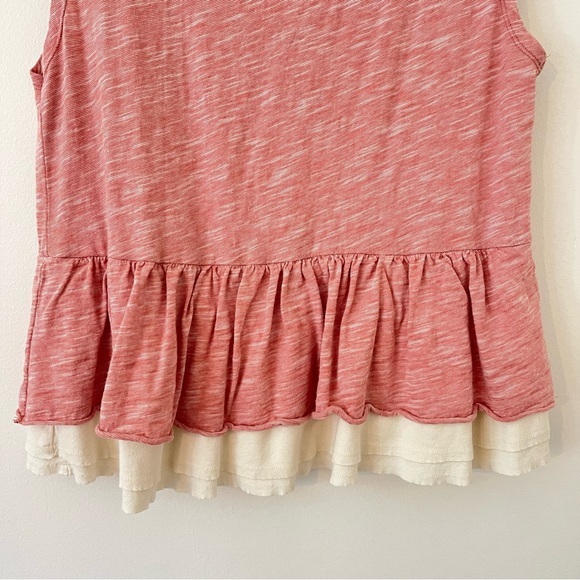 Pilcro and the Letterpress Pink Ruffle Tank Top - Picture 11 of 15